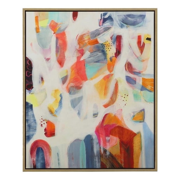 Uttermost Rewaken Toile Moderne Encadrée Art Abstrait Multicolore