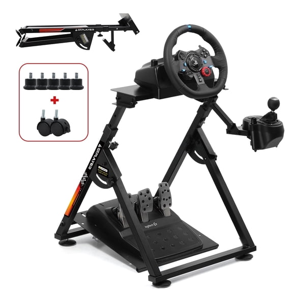 GTPLAYER Sim Racing Steering Wheel Stand for Logitech G920 G29 G25 G27 G923 T300RS/T300GT/ T500RS/TGT (Steering Wheel NOT Included)