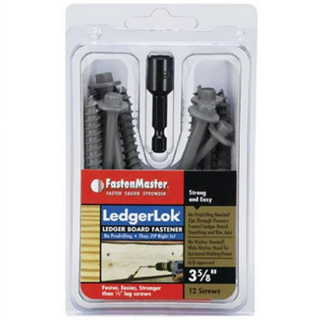 FastenMaster FMLL358-12 FastenMaster 3.63 Po. Ledgerlok Vis - Lot de 12