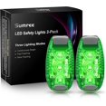 thumbnail image 1 of 2pcs Led Flashing Light, Safety Light For School Bag Bike Light, Running Light For Joggers Night Work Green, 1 of 5