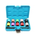 thumbnail image 1 of funtasica 7 Pieces Half Size Lug Nut Flip Socket Set Alloy Steel Accessory Metric Size, 1 of 9