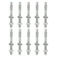 thumbnail image 1 of Uxcell 10 Pcs Ancrages en Coin, 3/8 Pouces x 4 Pouces Ancrages en Acier Inoxydable Boulons, Fixation Standard Robuste pour Base Murale en Ciment (Inclut Rondelles Écrous, Ton Argent), 1 of 6