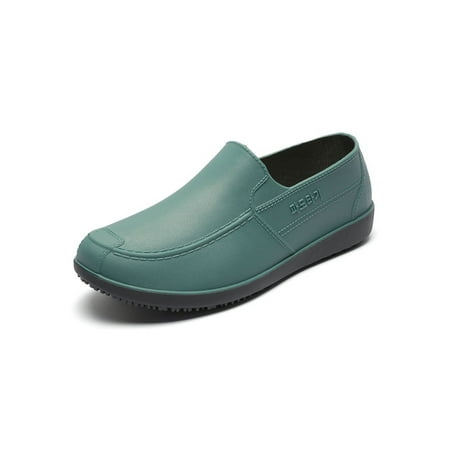 

SIMANLAN Men s Rain Boots Slip-Resistant Garden Shoes Waterproof Rubber Ankle Boot Wet Weather Non-slip Work Shoe Casual Slip On Rainboot Green 8.5