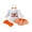 Orange, variant on Loicainy Infant Baby Girl Halloween Outfit 3 6 9 12 18 Months Long Sleeve Romper Skort Headband and Socks Clothes Set