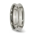 thumbnail image 6 of Auriga Fine Jewelry Titanium Concave 6mm Beveled Edge Band for Men Size 7.5, 6 of 6