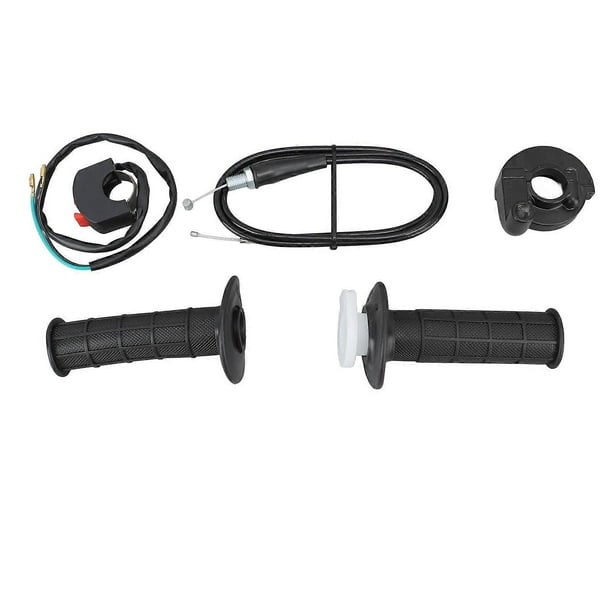 Poignée d'accélérateur de 22 mm pour motos tout-terrain 4 temps 50 cc, 90 cc, 110 cc, 125 cc, 140 cc, 150 cc, 200 cc, 250 cc