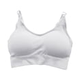 thumbnail image 1 of Sonducket Sujetador deportivo sin costuras para mujer, Top deportivo Push Up para fitness, Sujetador deportivo con relleno en la espalda en U, Sujetador de Ropa interior Blanco Sonducket AP000316-01, 1 of 6