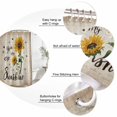 thumbnail image 6 of Yellow Sunflower Waterproof Fabric Shower Curtain,Summer Vintage Flower Bee Sunshine Waterproof Fabric Shower Curtain for Bathroom Curtains Bathtubs Hotel Shower Curtains with 12 Hooks Stall 48x72in, 6 of 8