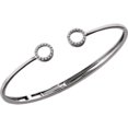 thumbnail image 3 of 14K White 1/6 CTW Diamond Circle Hinged Bangle 7" Bracelet in 14k White Gold, 3 of 4