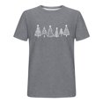 thumbnail image 4 of DayScoop Mens Short Sleeve T-Shirts Casual T Shirt Summer Christmas Print Sports Fashion Round Neck Top Shirts, 4 of 5