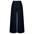 thumbnail image 4 of Zuesphe Black Pants for Women Plus Size Petite Capri Pants for Women Stretch Waist Baggy Pants Women Petite Womens Baggy Pants Trendy Cargo, 4 of 5