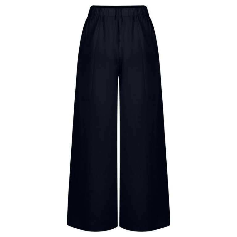 chiffon dress pants for women Wide-Leg Chiffon Pants with Side Slits
