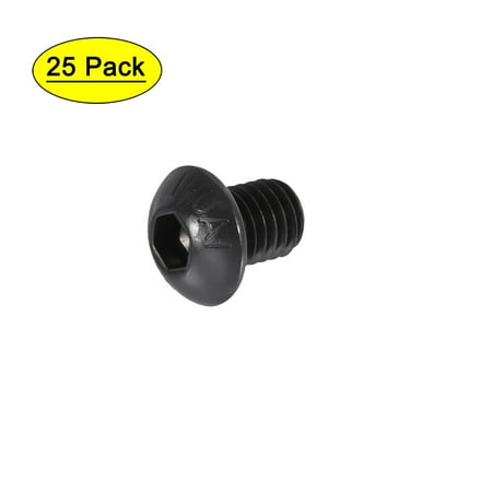 

M8x10mm Hex Socket Bolts Carbon Steel Blackening 25 Pack