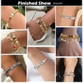 thumbnail image 3 of Yolorist Retro Golden Charm Bracelet Airplane Rose Sedan Italian Charm Links Fit 9mm Stainless Steel Bracelet Jewelry DIY Making, 3 of 5