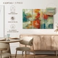 thumbnail image 5 of Elephant Stock Coral Reef Wall Art - Horizontal Multi Panel Canvas - Living Room Wall Decor - Abstract Multi Panel - Orange And Teal Decor By Silvia Vassileva - 45" x 28", 5 of 8