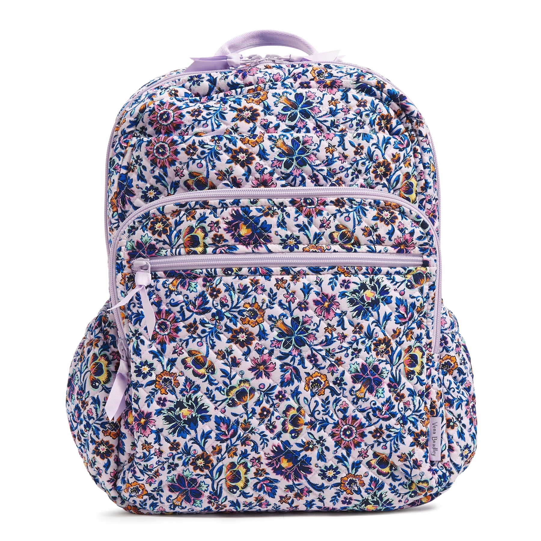 Vera Bradley Women's Recycled Cotton XL Campus Backpack Cloud Vine