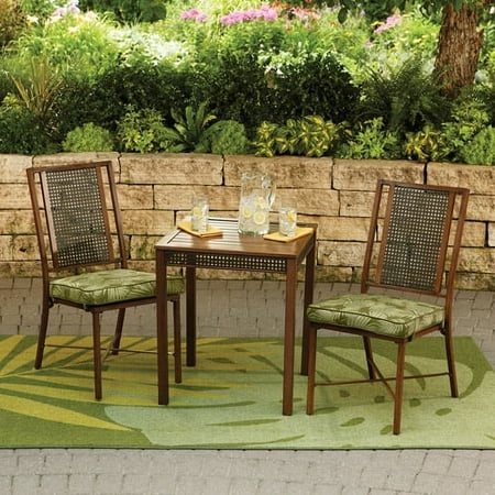 Hometrends Tropical Palm 3-Piece Outdoor Bistro Set, Green