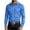 Sky Blue, variant on DYTTDG Men's Dual Chest Pocket Lapel Western Shirt, Solid Long Sleeve Button Up Regular Fit Casual Business Work Top