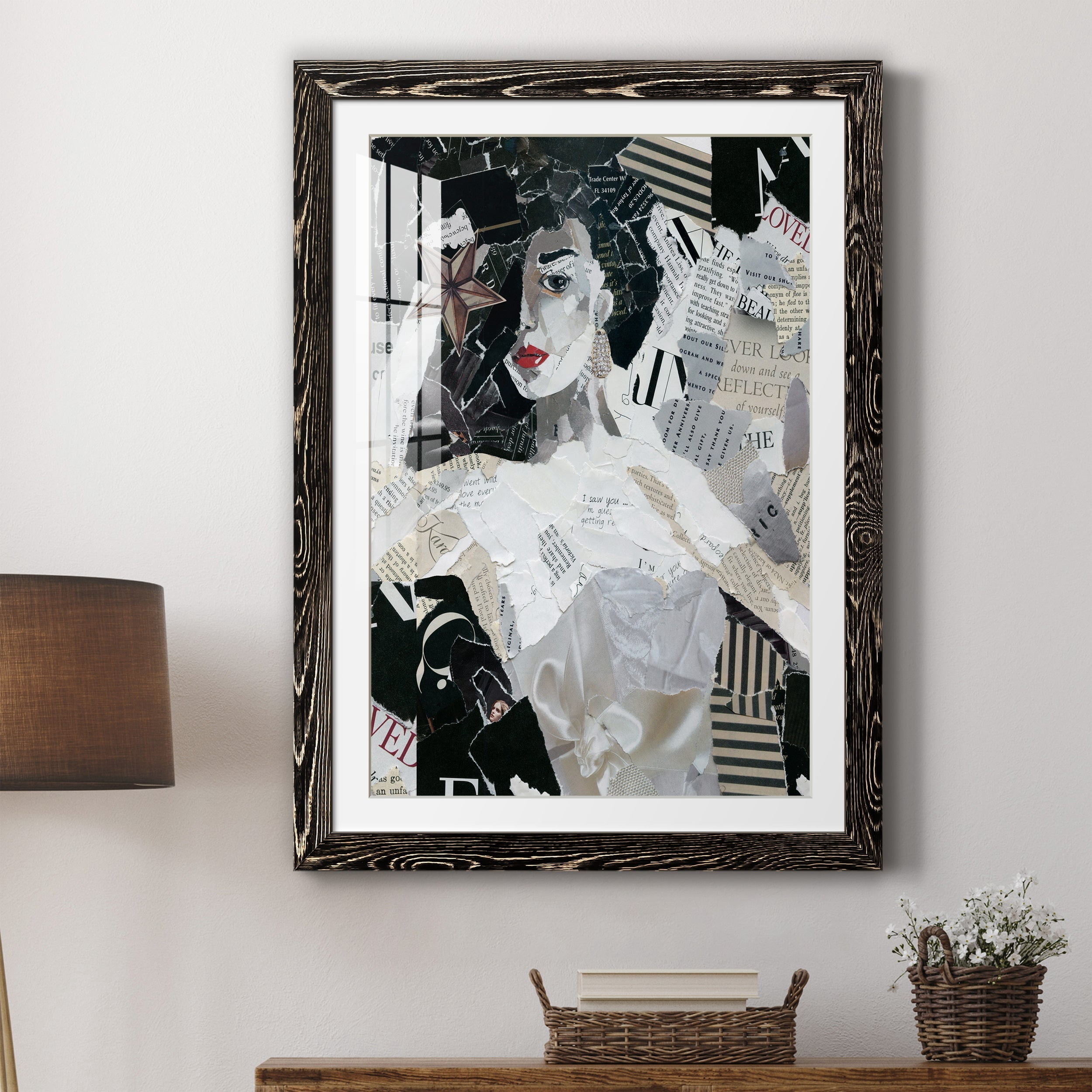 Runway Star - Premium Framed Print - Distressed Barnwood Frame - Ready to Hang