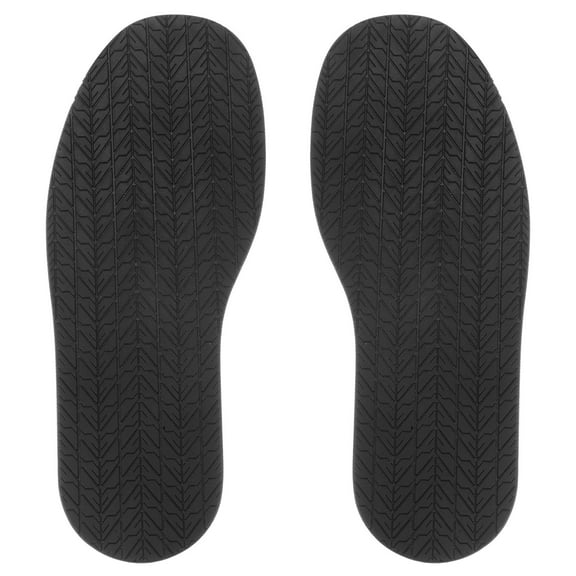 Uxcell 1Pair Shoe Bottom Full Sole Replacement 3.7mm Thickness Rubber Repair NonSlip for Flat Shoe, Black