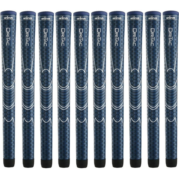 Winn DriTac Golf Club Grips Replacement 60 Round 1/16" Midsize Navy