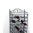 thumbnail image 2 of International Caravan Iron 24-Bottle Wine Rack-Color:Antique Black, 2 of 2