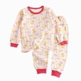 thumbnail image 4 of TOWED22 Baby Toddler Kids Viscose from Bamboo Pajamas Set Soft Pjs 2pcs Fall Winter Sleepwear 6-12 Months 12-24 Months 2t 3t 4t 5t 6t 7t 8t 9t Children,Pink,1-2 Y, 4 of 4