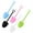 Black, variant on 100 Pcs Shovel-Shaped Mini Ice Cream Scoop Food Grade Plastic Dessert Scoop