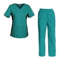 thumbnail image 1 of Women's Scrubs Set Scrub Top and Pants Scrubs Set, 1 of 3