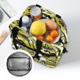 thumbnail image 6 of HUIACONG Camouflage with Dinosaur Skeleton Print Insulated Lunch Bag, Aluminum Film Material Durable Portable Insulated Lunch Tote for Frequent Travelers, 6 of 10