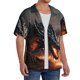 thumbnail image 2 of Fotbe Fiery Black Dragon Attack Camisa Estampada de Manga Corta para Hombre, Casual de Verano, Estilo Playero, Sin Arrugas-XX-Large, 2 of 5
