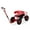 Red, variant on Ktaxon Rolling Garden Scooter, 360° Swivel Seat with Adjustable Height, Steering Handle & Tool Storage, 30.2 lbs, Blue