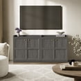 thumbnail image 3 of SICOTAS 33.7"W Sideboard Buffet Cabinet Set of 2, Farmhouse Accent Cabinet with Doors and Adjustable Shelf, Small Modular Storage Cabinet for Entryway, Living Room, Kitchen, Grey Oak, 3 of 12