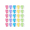 Multicolor, variant on 25 Pcs 0.98"×1.38" Cubicle Clips with Push Pin | Multicolor Fabric Partition Wall Hanging Clips for Office Bulletin Board, Photos, Notes & Data Cables