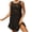 Black, variant on Staron Summer Beach Coverup for Women Crochet Hollow Out Loose Casual Button Shirt Dress Swimsuit Bikini Cover Up Skirt, Beige FREE SIZE
