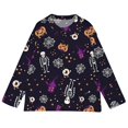 thumbnail image 5 of Evdexr Halloween Sweaters for Women Ghost Pumpkin Graphic Cardigan Sweaters Funny Button Down Long Sleeve Knit Cardigans Plus Size Loose Jackets 3XL, 5 of 5