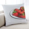 thumbnail image 1 of Ahgly Company Foods Strawberry Indoor Throw Pillow, 18 inch by 18 inch, 1 of 6