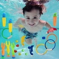 thumbnail image 4 of QIPOPIQ Diving Toys, Pool Toys with Swim Thru Rings, Dive Sticks, Rings, Gem, Octopus, Torpedo, 4 of 7