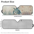 thumbnail image 7 of Uorisanigo Windshield Sun Shade Suitable for 2024 2025 Jeep Wrangler JL 2/4 Door, Reflective Front Window Starfish Turtle Print Sunshade Blocks UV Rays Foldable Sun Visor with Storage Pouch, 7 of 7