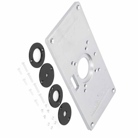 

Zerodis Trimming Flip Board Aluminum Alloy Woodworking Router Table Insert Plate Carp