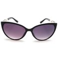 thumbnail image 2 of Women's Fashion Cat-Eye Horn Rimmed Sunglasses - Ava Gardner - Black, 2 of 6