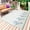 Teal, variant on Aqua Coastal Shell Outdoor Rug 3x5 Ft - Reversible Patio Rug Outdoor Camping Rugs, Nautical Coral Starfish Seahorse Washable Indoor Outdoor Area Rugs, Non-Slip Outdoor Carpet Runner for Deck/Porch
