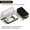 Black&Yellow, variant on Hagibis EVA Hardshell Electronic Organizer Travel Case - Portable PU Carrying Pouch for Cables, Mouse, Charger & Accessories
