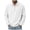 White, variant on Ketyyh-chn99 Long Sleeve Polo Shirts for Men Knit Polo Men's Long Sleeve Solid Color Half Zipper Chest Pocket Long Sleeve Size for 2XL,Khaki