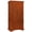 Oak, variant on Maklaine Bedroom Armoire in Cherry with Hanging Rod and Drawers
