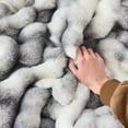 thumbnail image 6 of GEMBED Faux Fur Throw Blanket for Couch Fuzzy Soft Plush Thick Bubble Blanket for Living Room, 50x60 inches, Tie Dye Gray, 6 of 6