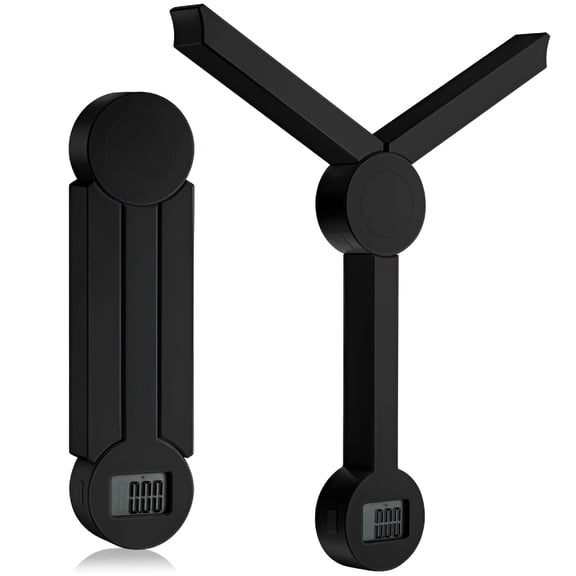 GJX Folding Digital Kitchen Scale,Highly Accurate Compact Portable Food Scale with LCD Display,Space Saving,for Measuring Intake of Healthy Eating (Black)