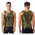 thumbnail image 3 of Camiseta de baile moderno de Jazz con lentejuelas brillantes para hombre, Tops con cuello redondo, camisetas de manga corta para actuaciones, disfraces para festivales y discotecas, 3 of 5