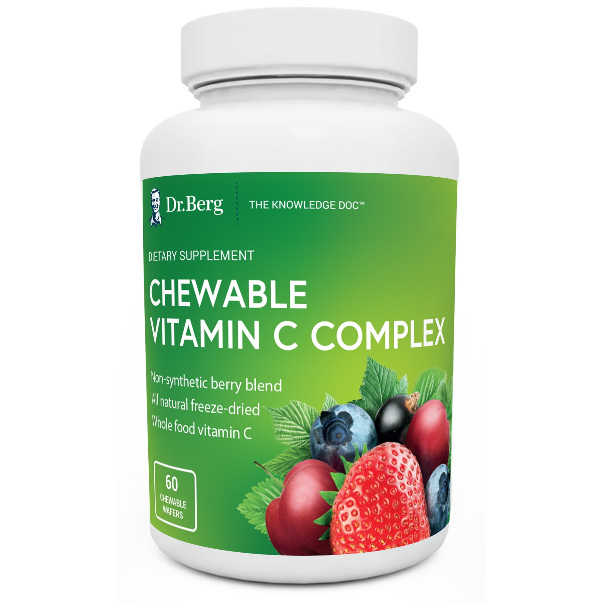 Dr. Berg's Chewable Vitamin C Complex From 4 Berries 60 Chewable