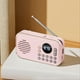 thumbnail image 4 of FM Radio rechargeable small Wireless Bluetooth Speaker pink, 4 of 5
